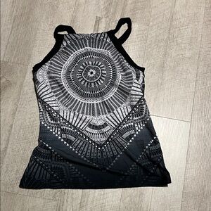Prana Black and Gray Tank Top
